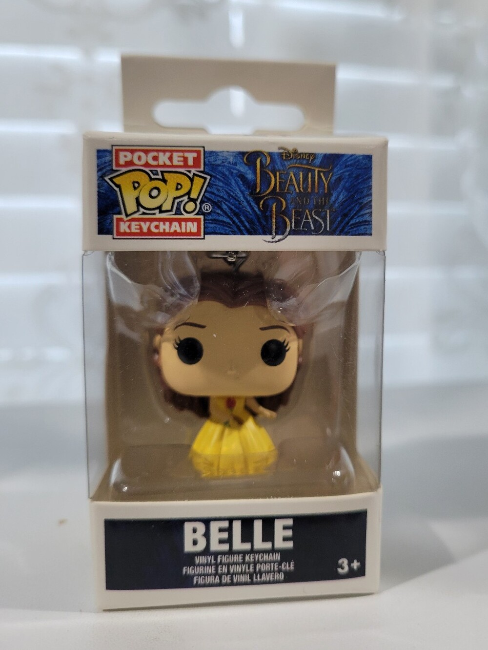 Funko Disney's Beauty & the Beast, Belle in Yellow Dress Pocket Pop! Keychain
